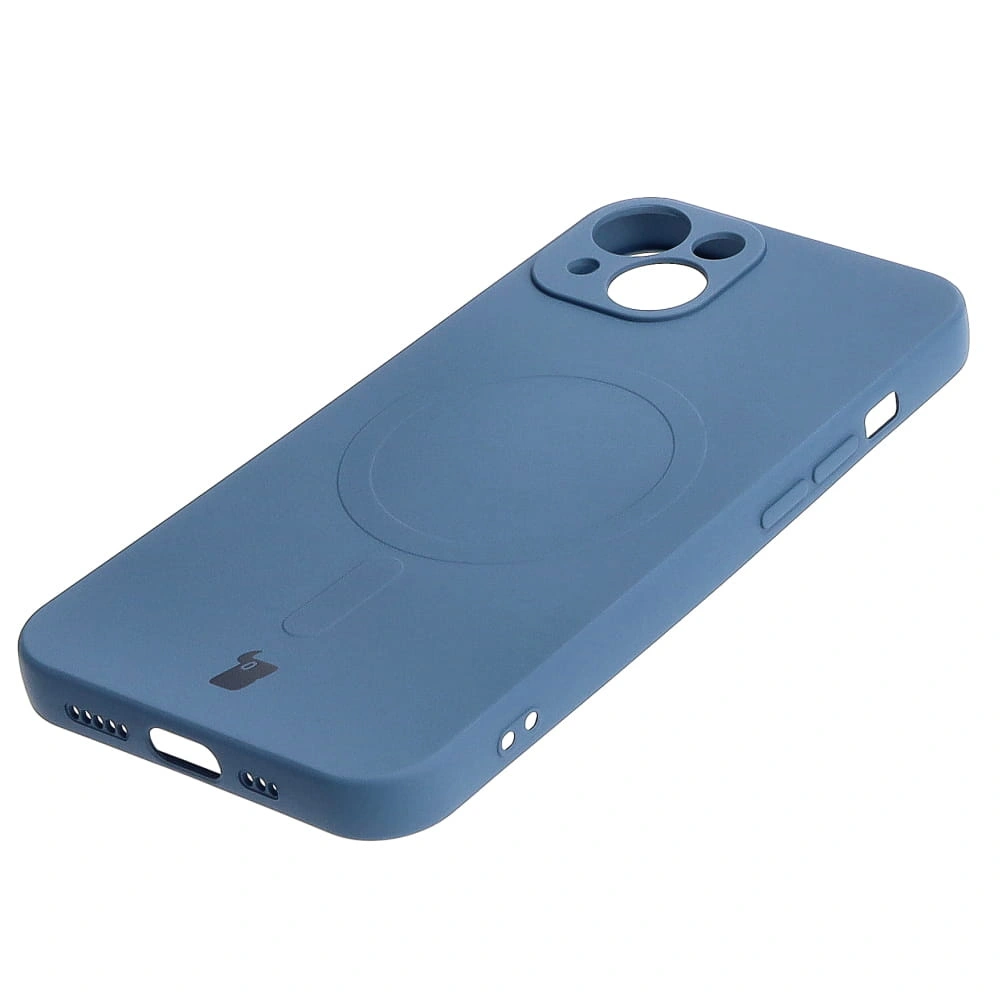 Bizon Case Silicone Magnetic Apple iPhone 13 navy blue