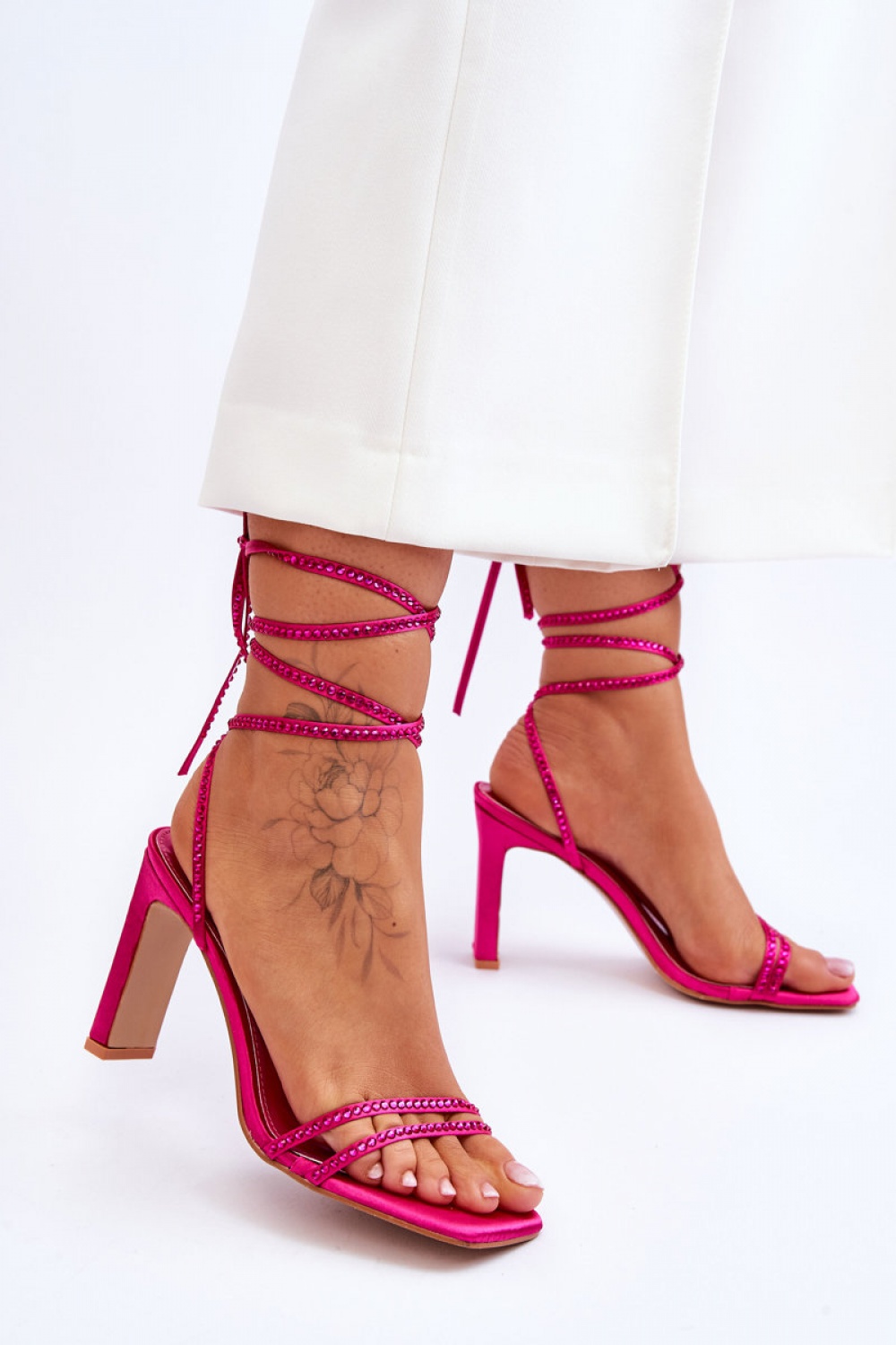  Strappy sandals model 179621 Step in style  pink
