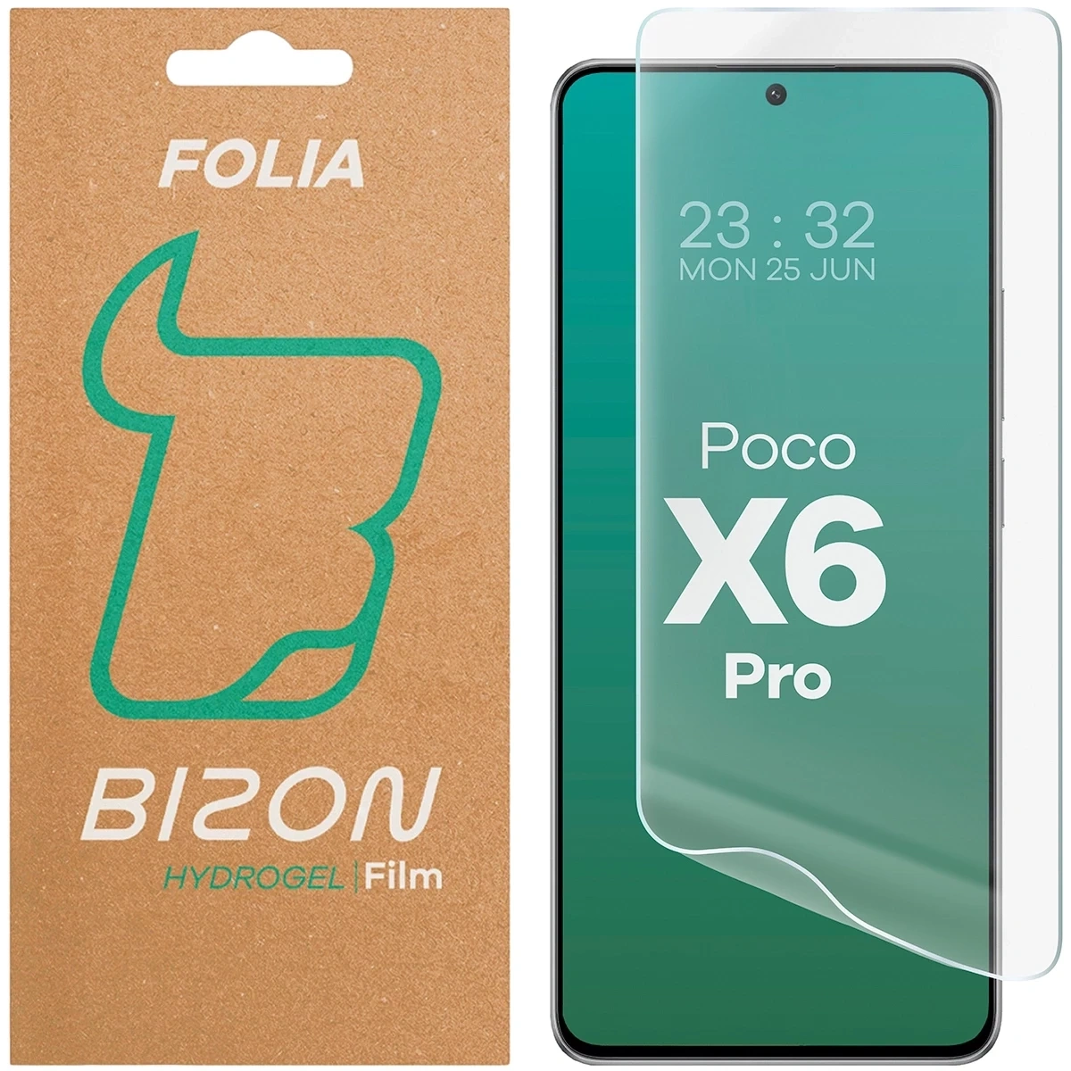 Folia hydrożelowa na ekran Bizon Glass Hydrogel Front do Xiaomi POCO X6 Pro