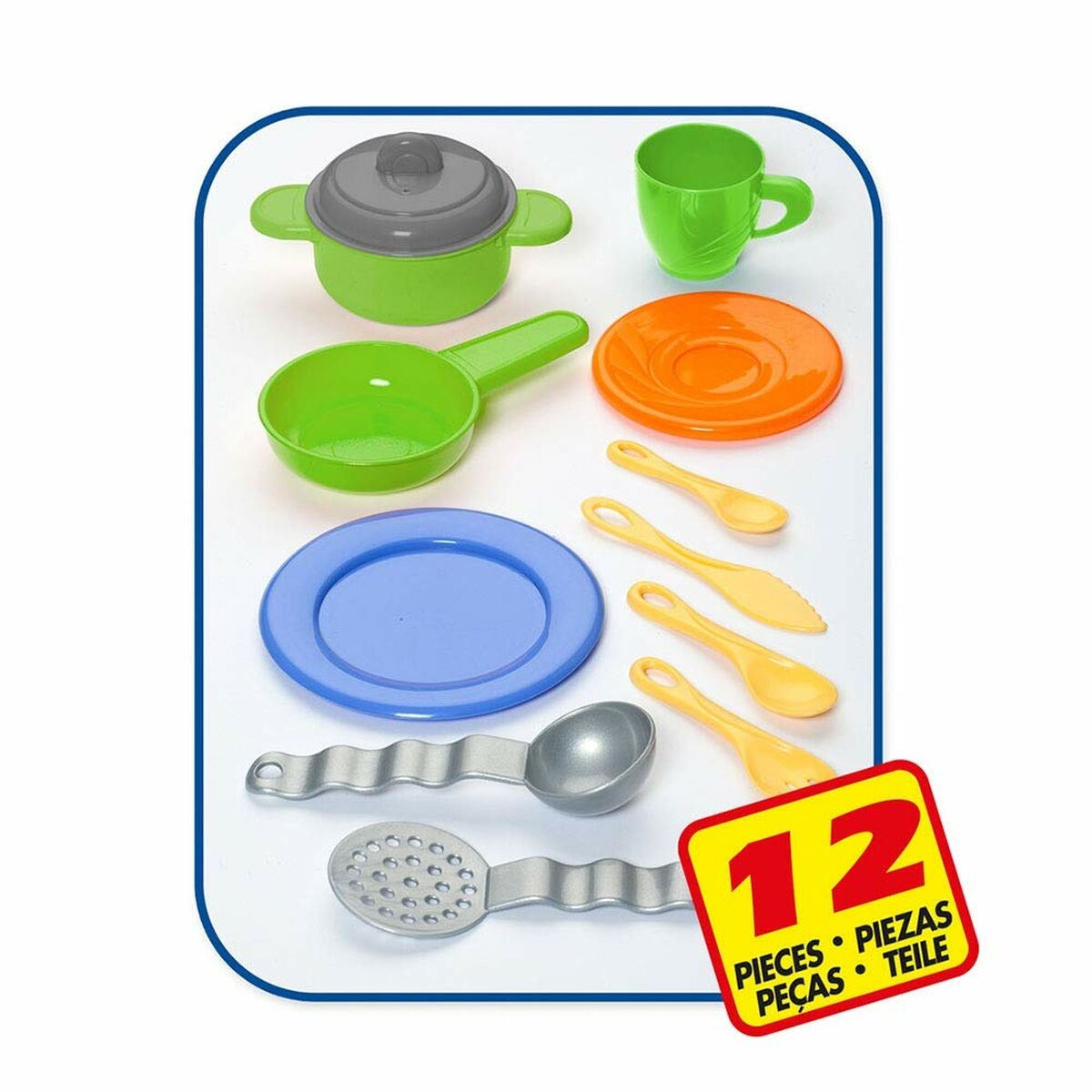 Toy kitchen Moltó Kitchen 82 x 28 x 57 cm 12 Pieces 19160
