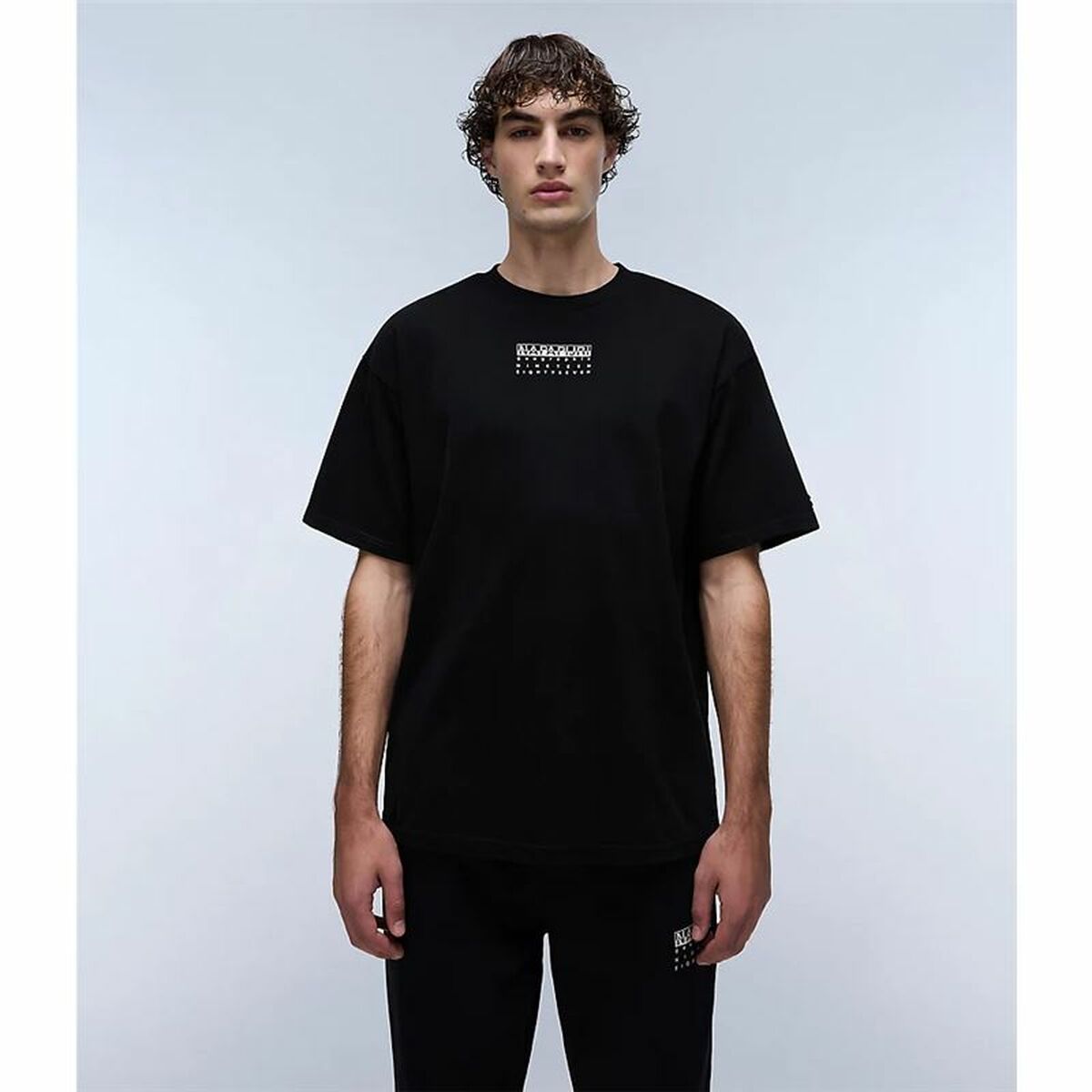 Men’s Short Sleeve T-Shirt Napapijri S-Premium Ss Black