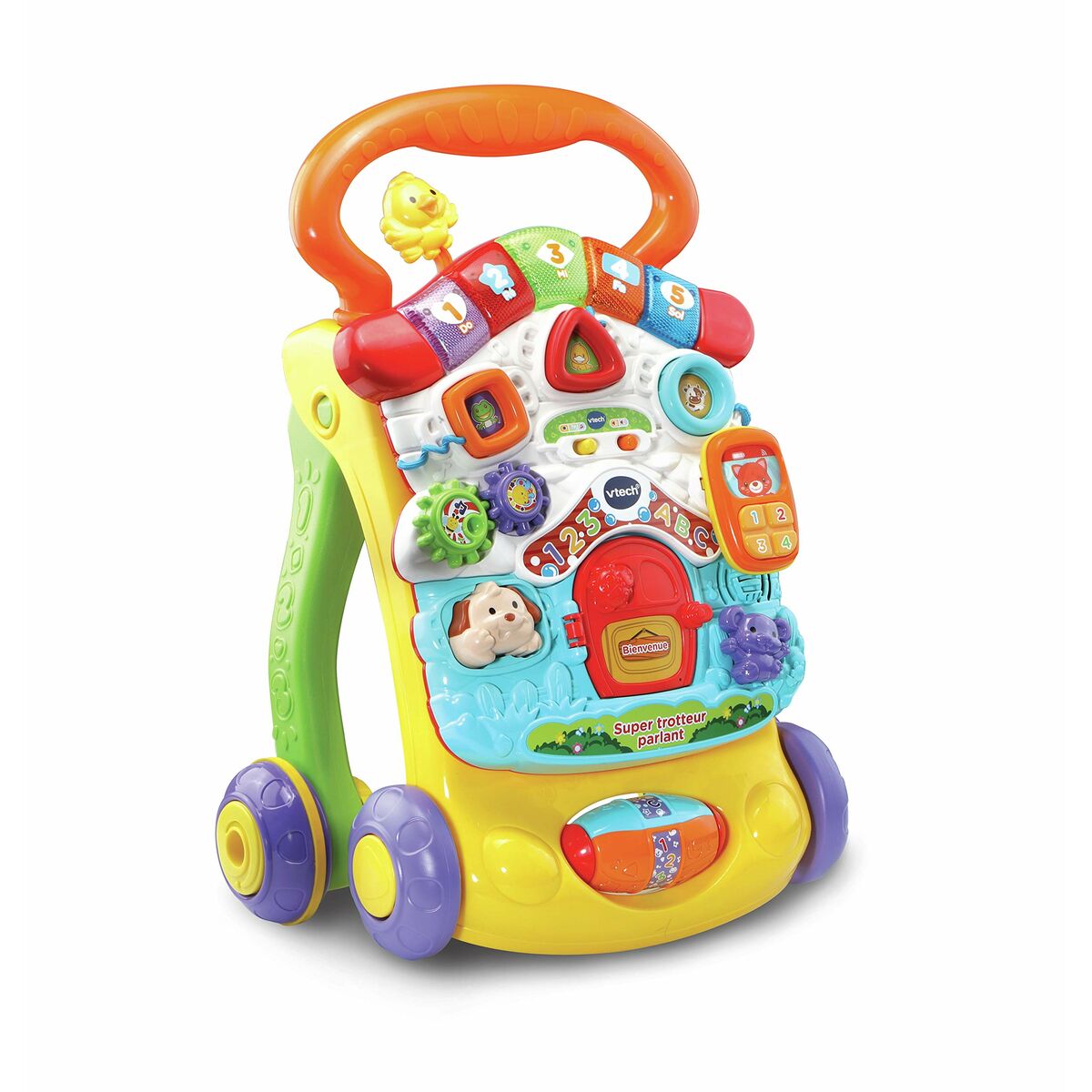 Tricycle Vtech Super Trotteur Parlant 2 En 1 Orange (FR)