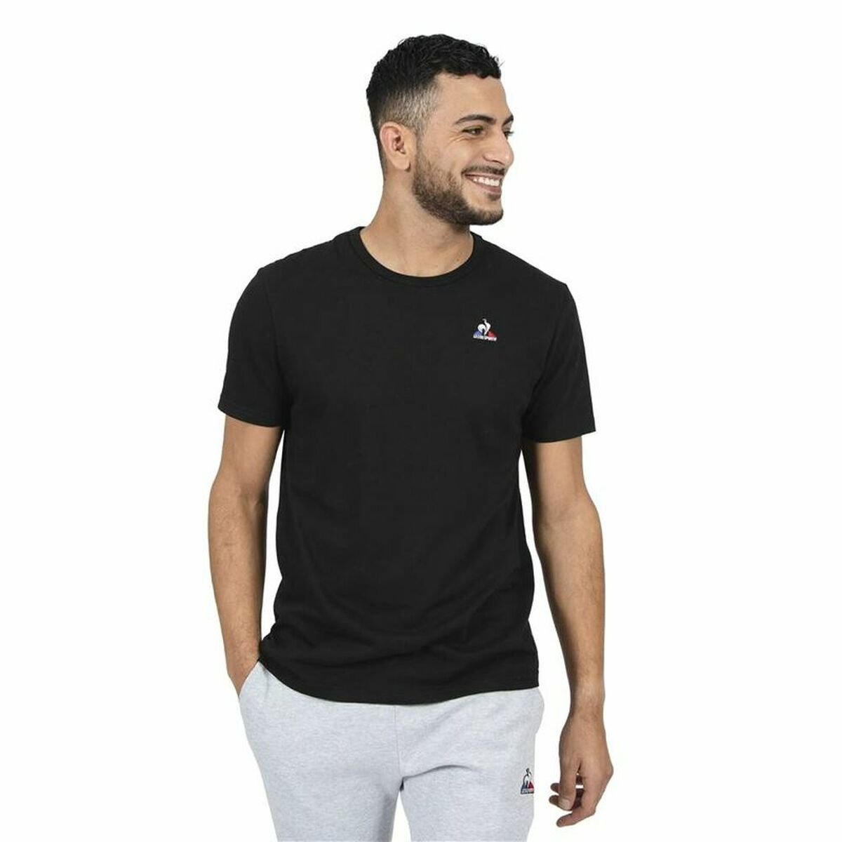 Men’s Short Sleeve T-Shirt Le coq sportif Essentiels N°3 Black Men’s Short Sleeve T-Shirt Le coq sportif Essentiels N°3 Black