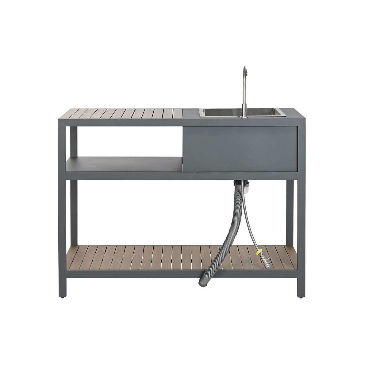 Kitchen furniture Home ESPRIT Grey Natural 127 x 100 x 90 cm 127 x 100 x 95 cm Kitchen furniture Home ESPRIT Grey Natural 127 x 100 x 90 cm 127 x 100 x 95 cm