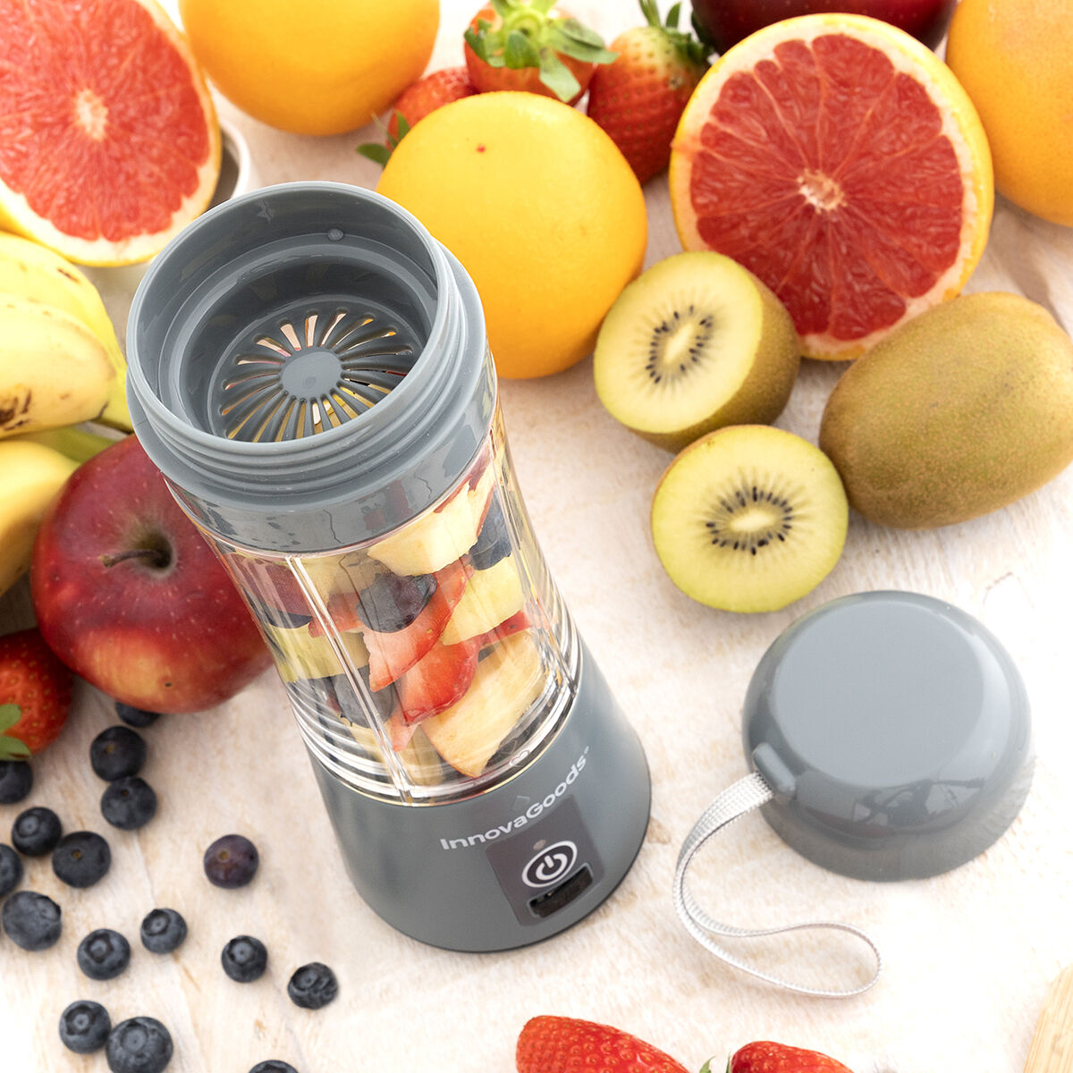 Portable Rechargeable Cup Blender Shakuit InnovaGoods 8435527817831