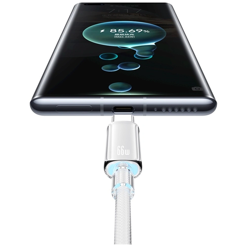 Kabel USB-A / USB-C USAMS Cloud Series US-SJ658 6A 12m niebieski