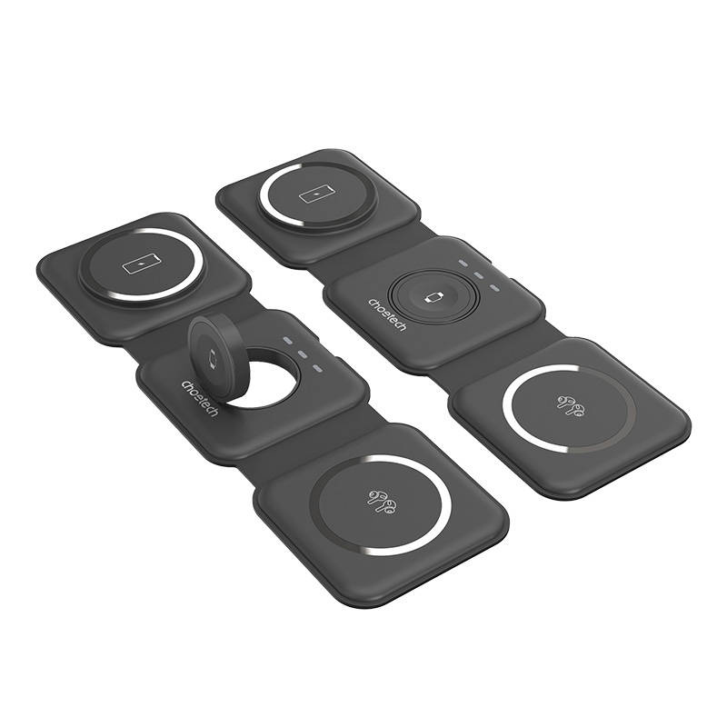 Choetech T588-F Magnetic Wireless Charger 3w1 15W (black)