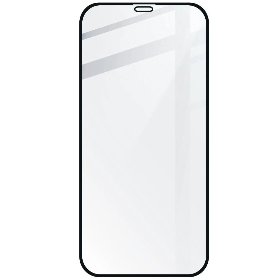 Bizon Glass Edge CF tempered glass - [2 PACK] + lens protection Apple iPhone 12 Pro black