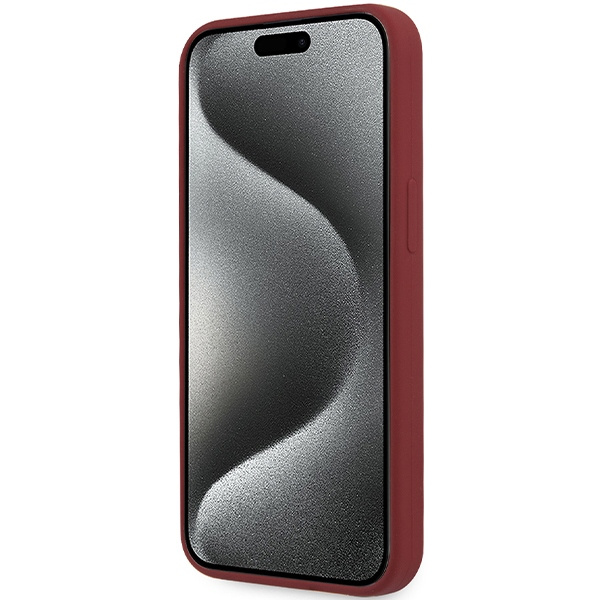 BMW BMHMP15LSLBLRE Apple iPhone 15 Pro hardcase Silicone Big Logo MagSafe red
