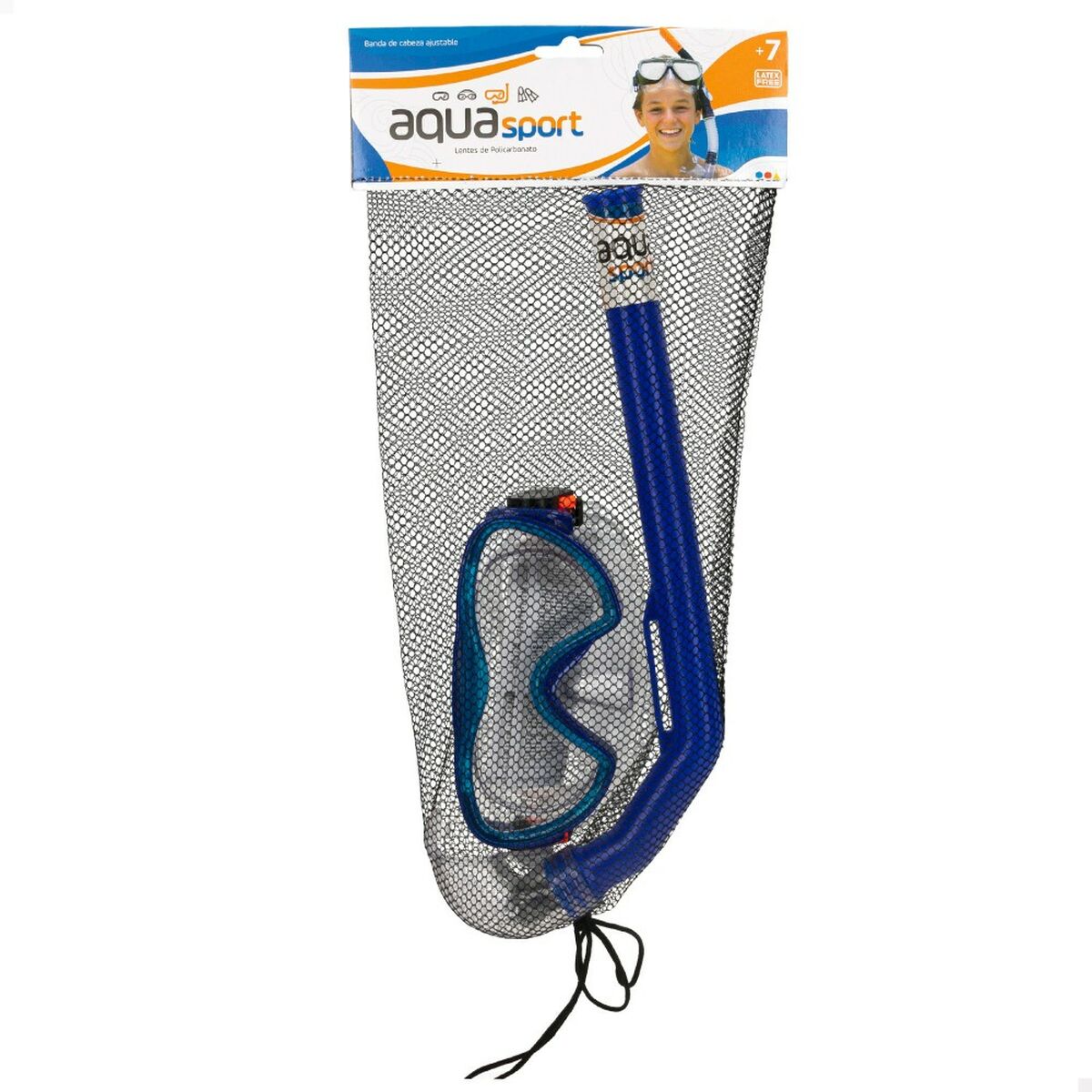 Snorkel Goggles and Tube AquaSport Children's (12 Units)