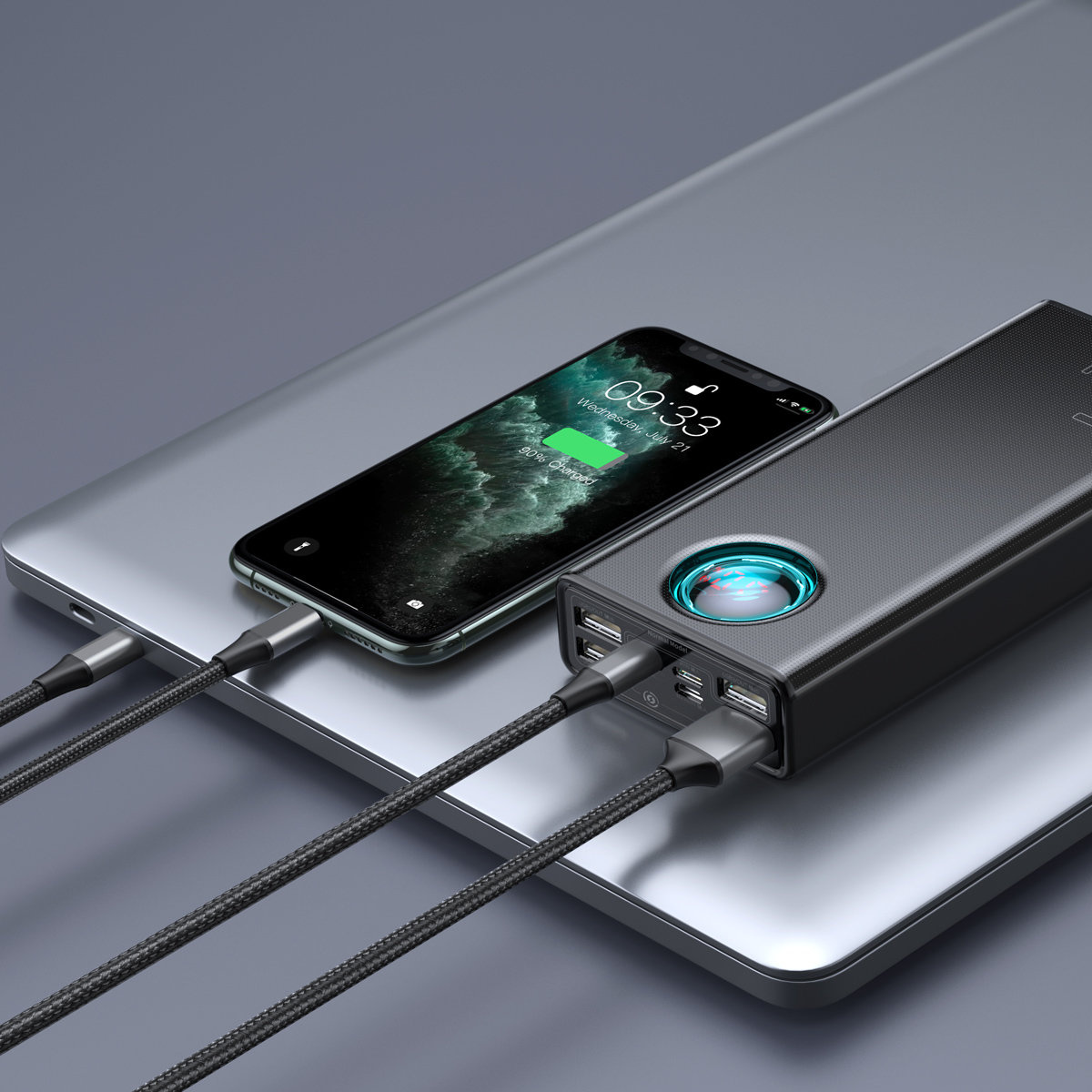 Powerbank Baseus Amblight 65W 30000mAh Overseas Edition black
