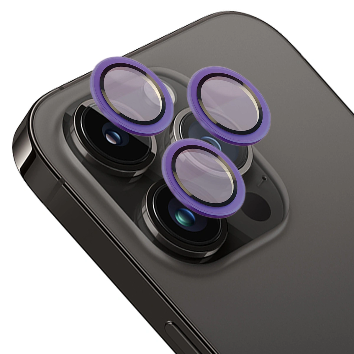 Bizon Glass Snap Lens Apple iPhone 14 Pro / 14 Pro Max dark purple frame
