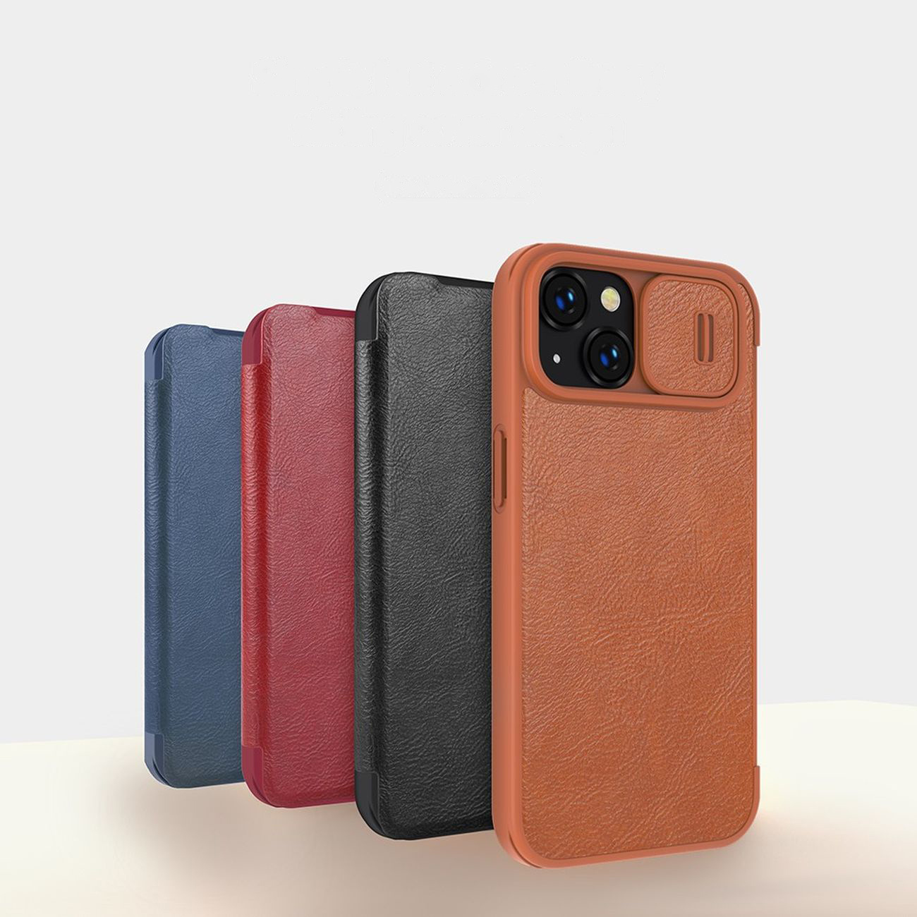 Nillkin Qin Leather Pro Case Apple iPhone 14 brown