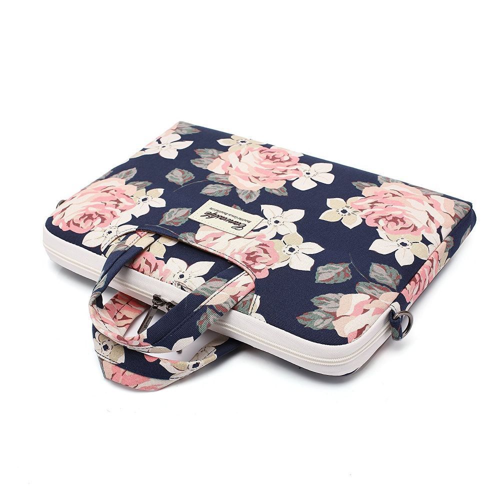 Canvaslife Briefcase Bag 13-14 inch Navy Rose