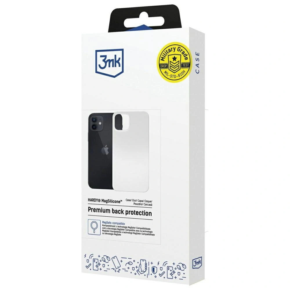 Etui 3MK Hardy MagSilicone do Apple iPhone 12 biały