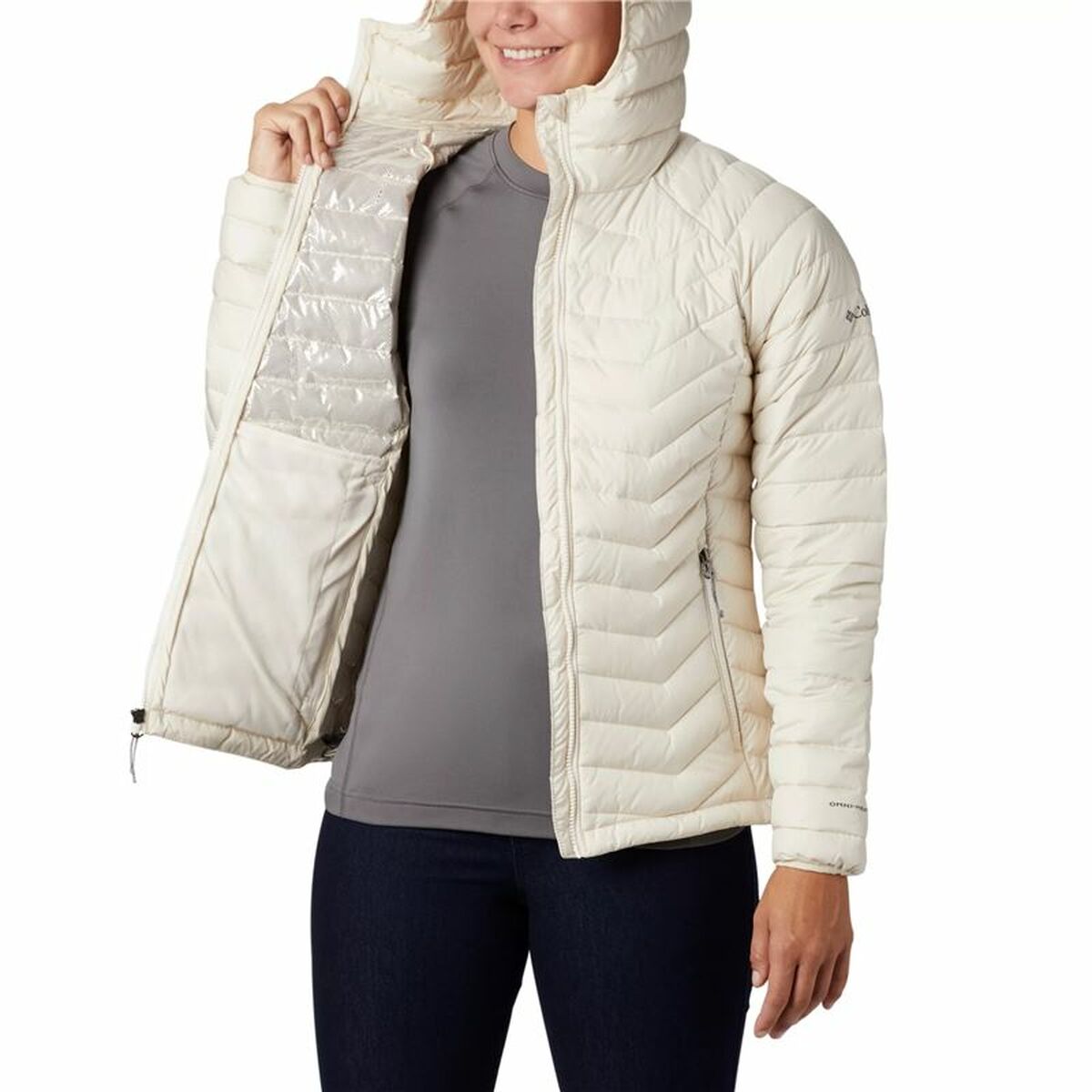 Women's Sports Jacket Columbia Powder Lite White