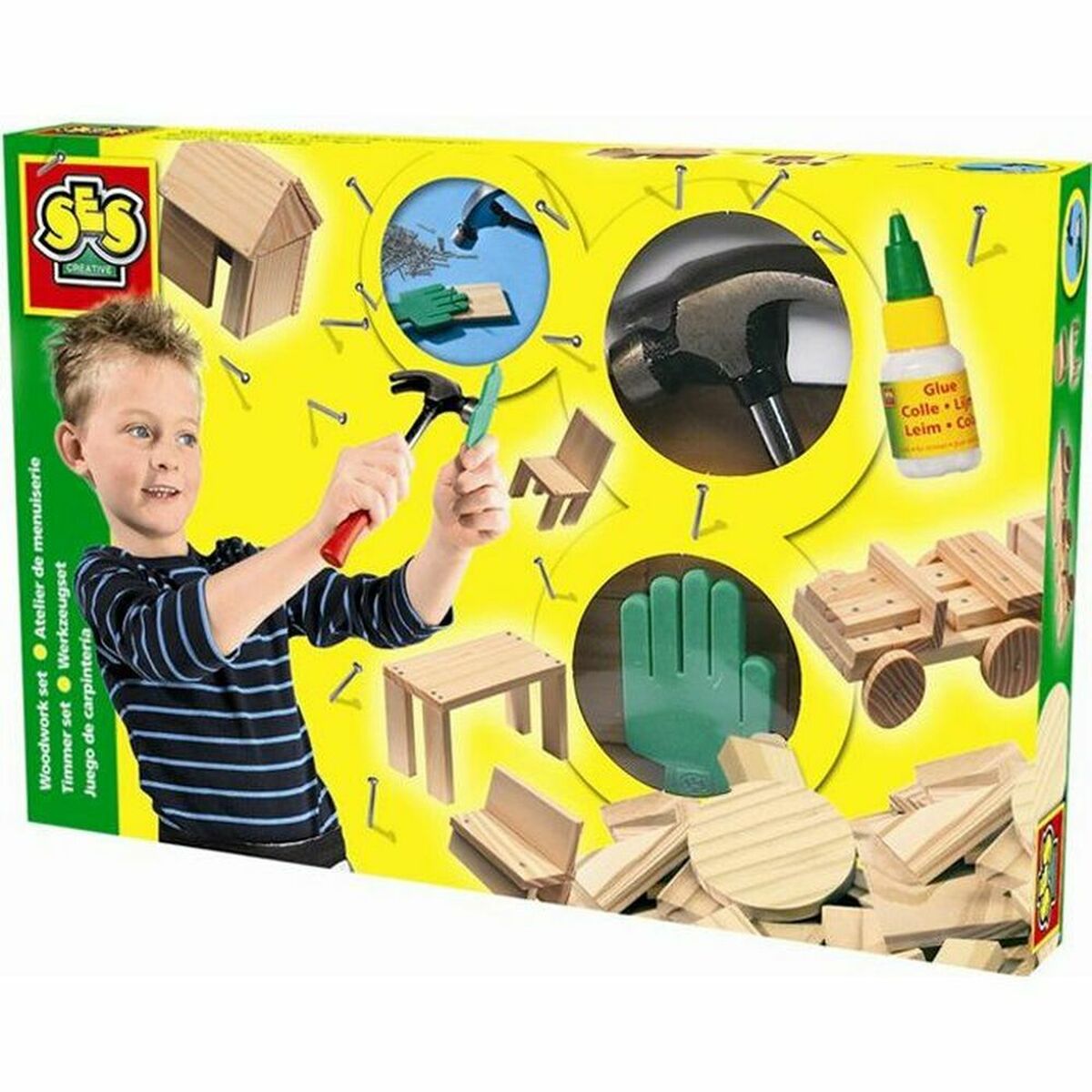 Playset SES Creative Joinery Workshop (57 Stücke)