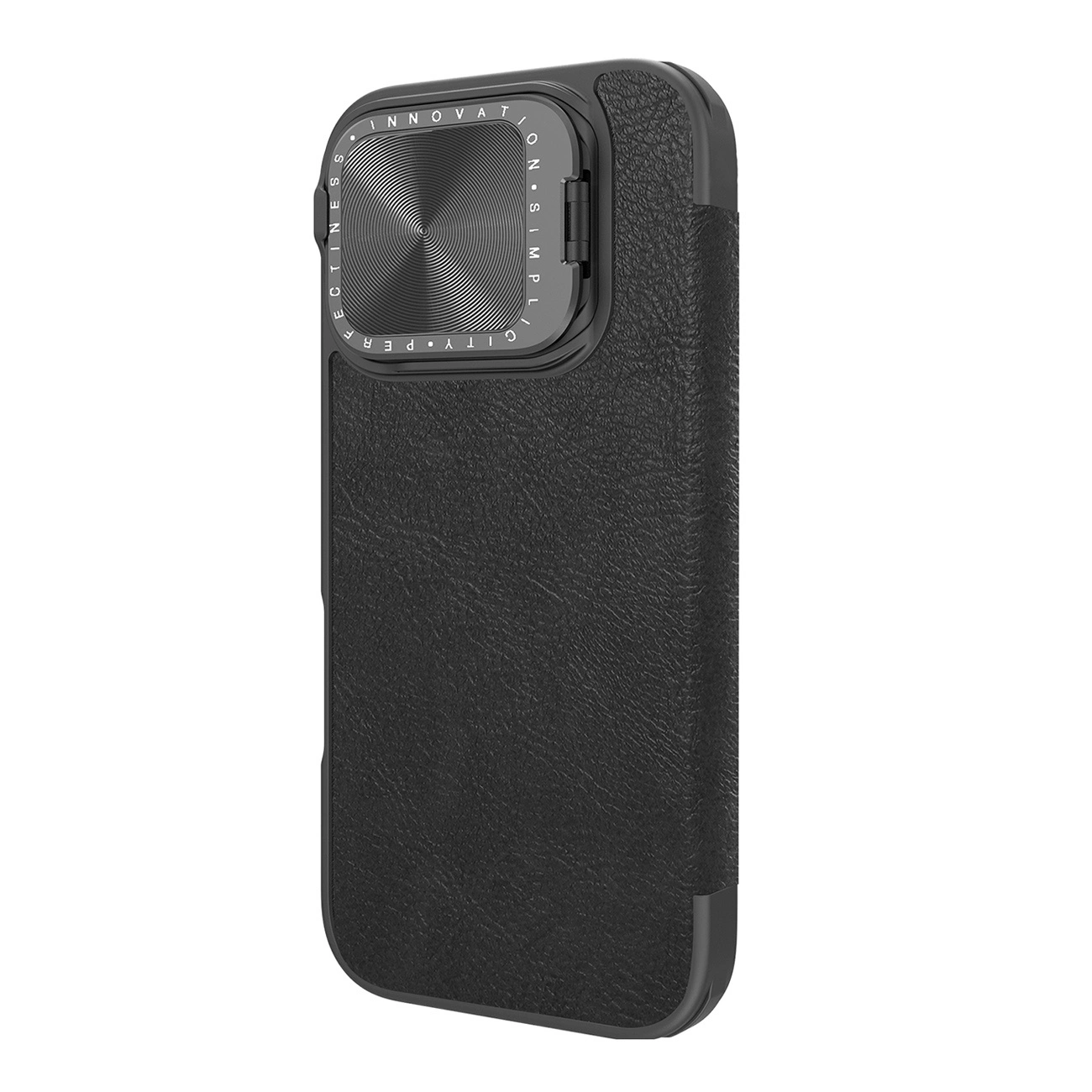 Nillkin Qin Prop Leather Case Apple iPhone 16 Pro Max black