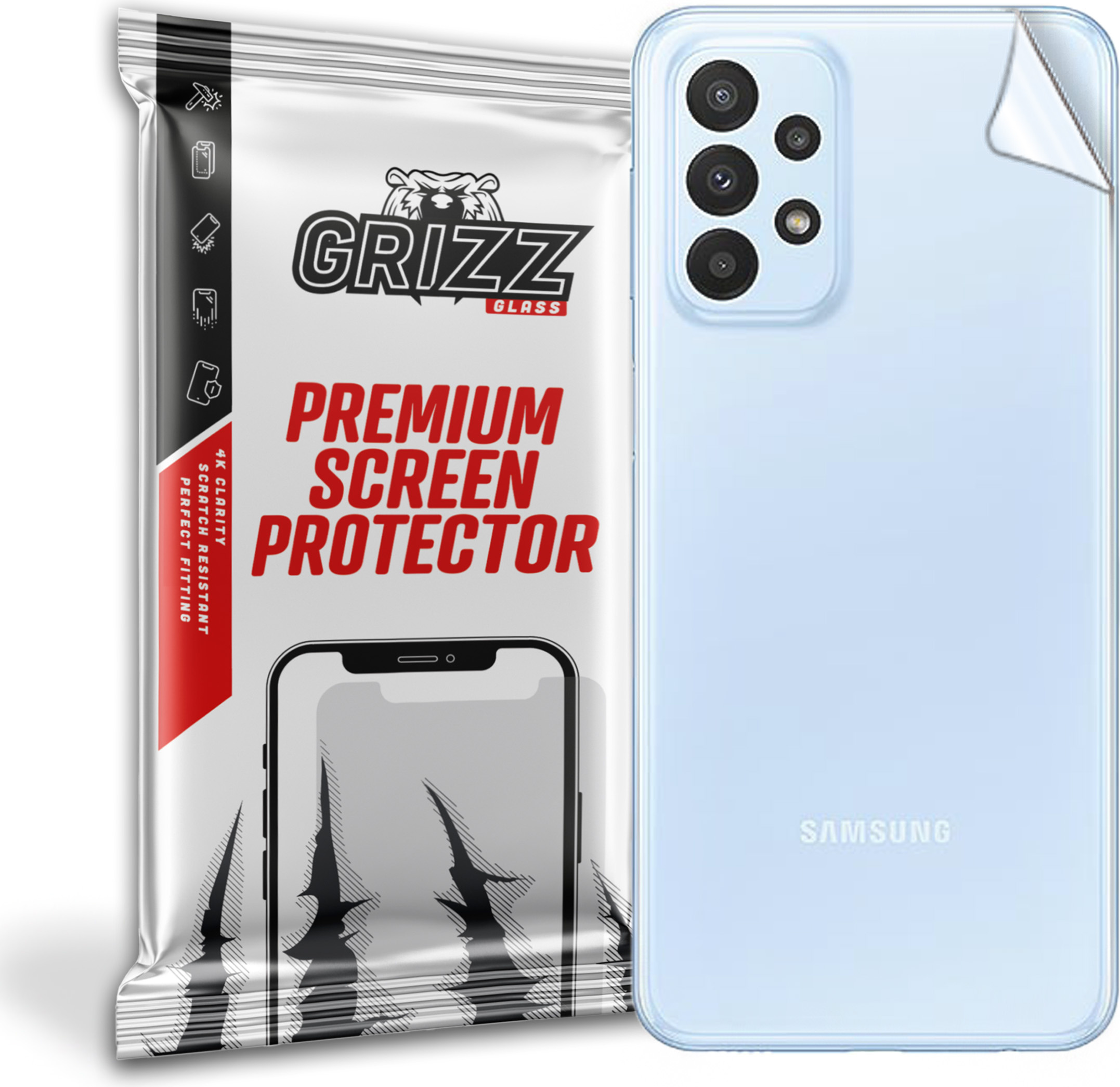 GrizzGlass SatinSkin Samsung Galaxy A23