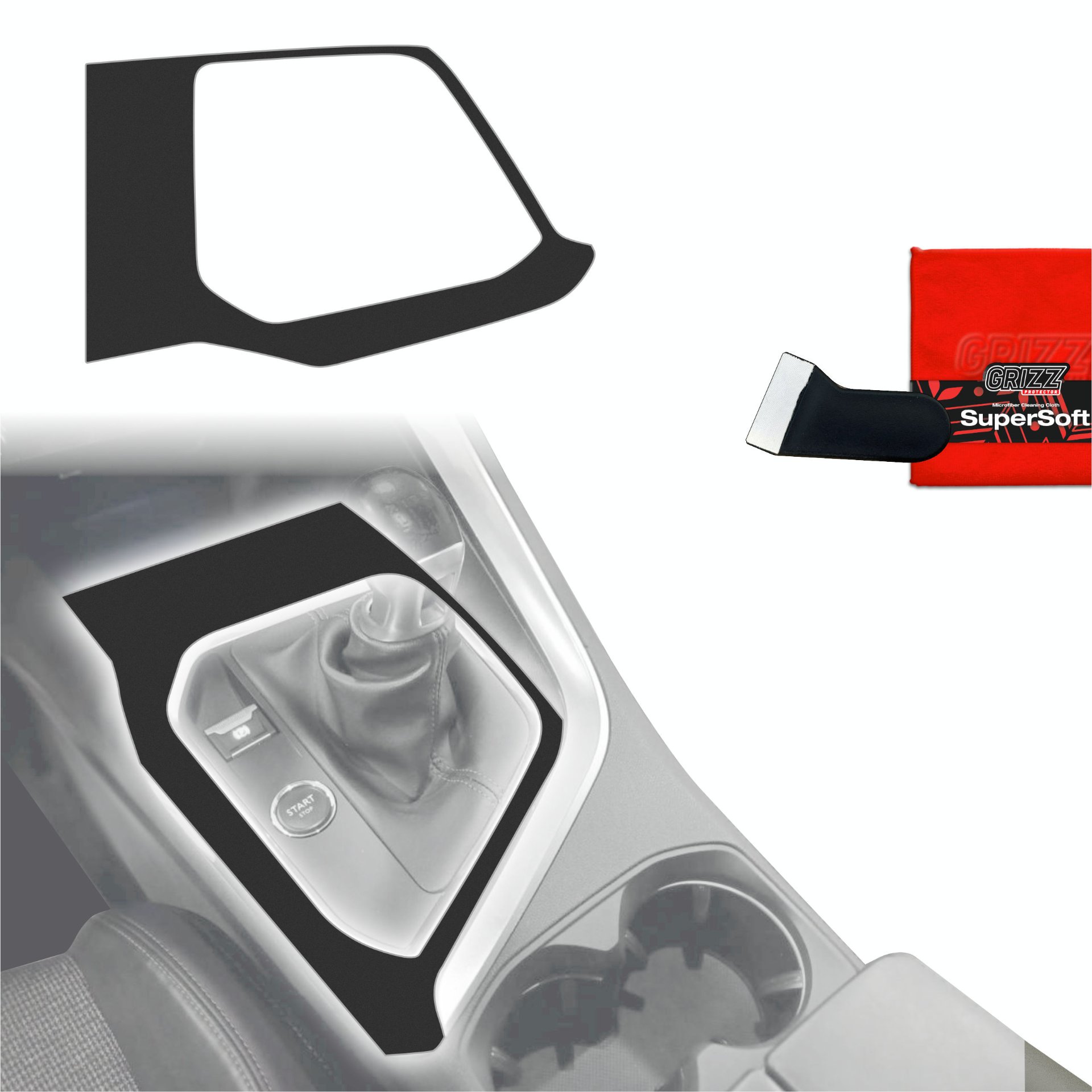 Folia do wnętrza GrizzGlass PianoSkin Matte do Peugeot 3008 (2016-2020)