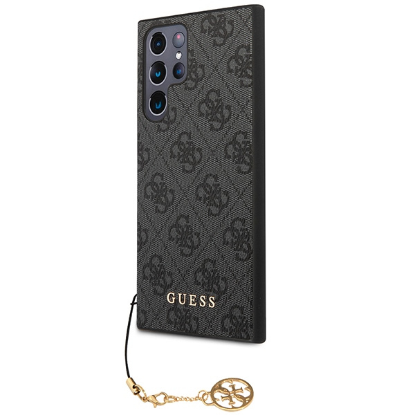 Guess GUHCS23LGF4GGR Samsung Galaxy S23 Ultra grey hardcase 4G Charms Collection