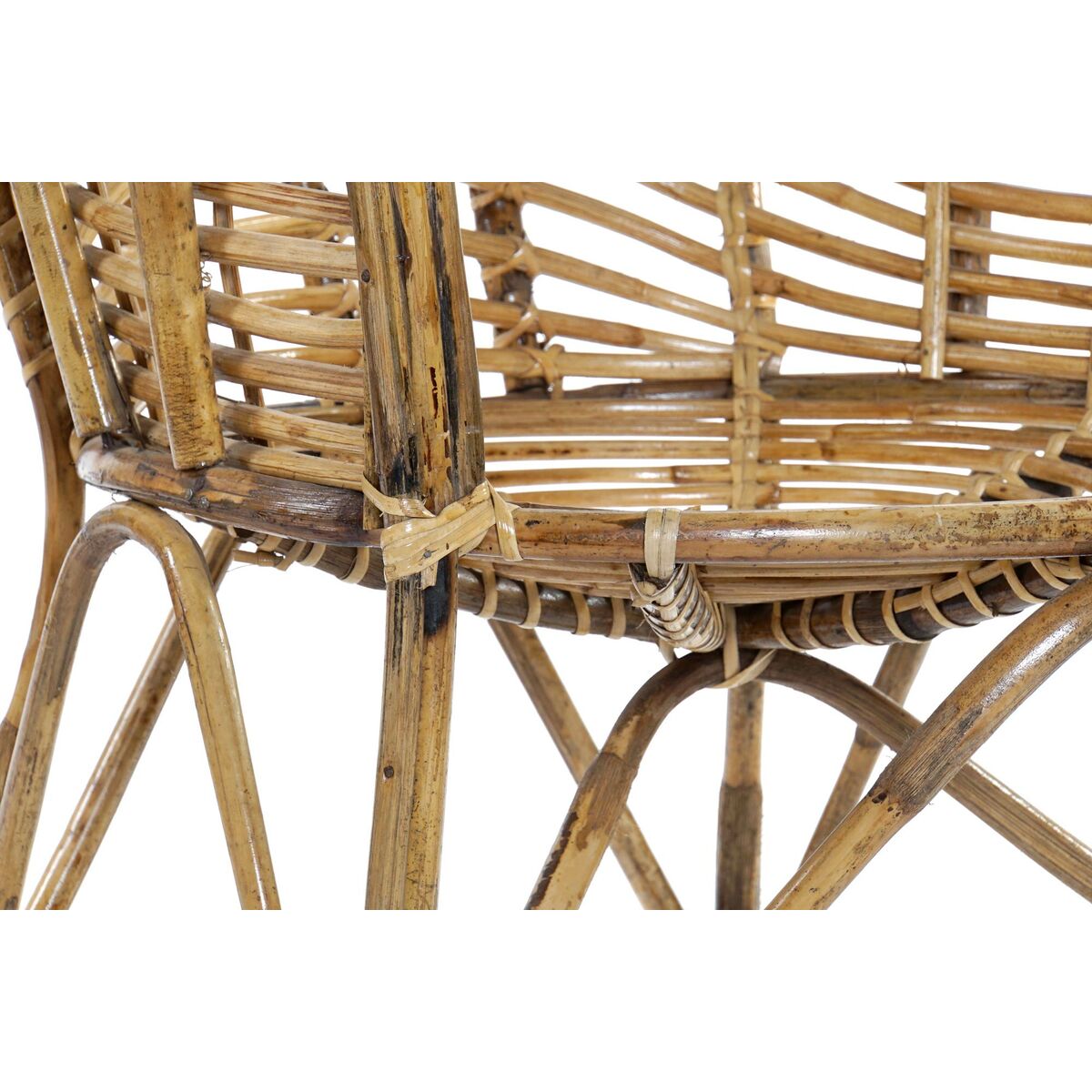 Armchair DKD Home Decor Natural wicker 56 x 50 x 83 cm