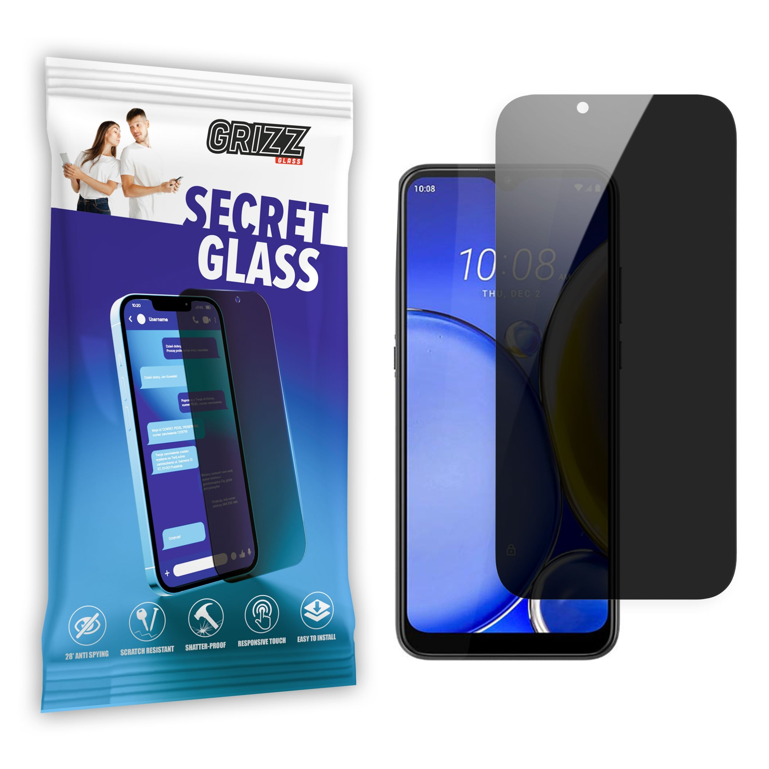 GrizzGlass SecretGlass HTC Wildfire E2 Play