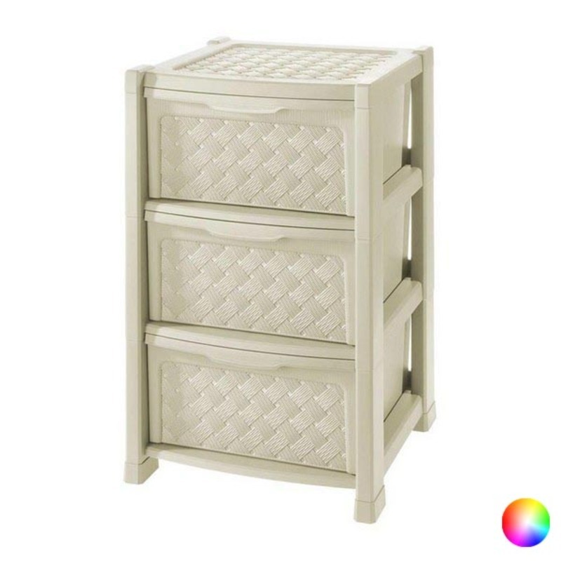 Chest of drawers Tontarelli Plastic 3 Drawers (38,5 x 39 x 63,5 cm)
