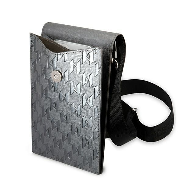 Karl Lagerfeld Bag KLWBSAMIPG silver Ikonik Karl Monogram Patch