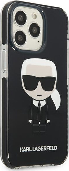 Karl Lagerfeld KLHCP13LTPEIKK Apple iPhone 13 Pro hardcase black Iconik Karl