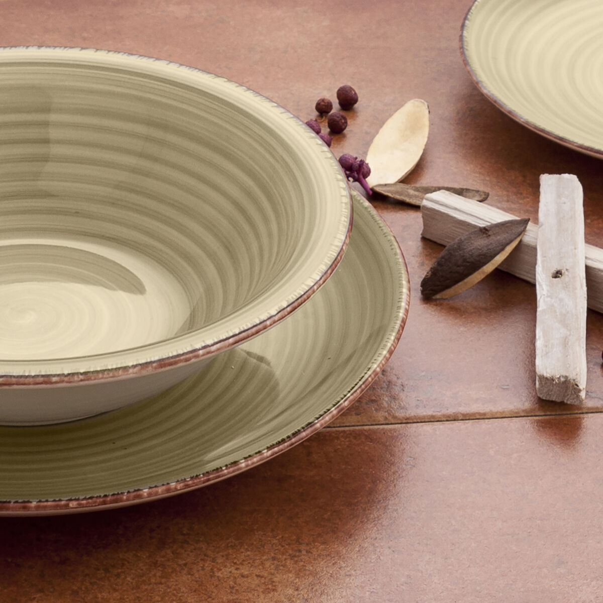 Tableware Quid Vita Natura Green Ceramic 18 Pieces Tableware Quid Vita Natura Green Ceramic 18 Pieces