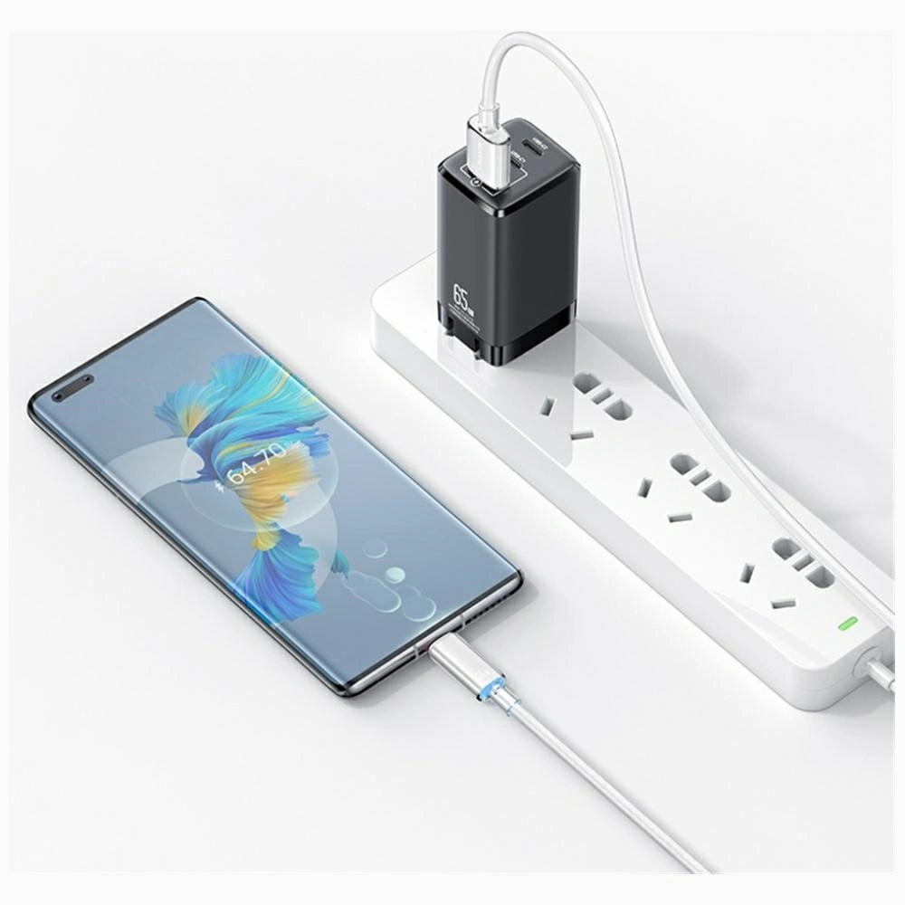 Kabel USB-A / USB-C USAMS Cloud Series US-SJ658 6A 12m niebieski