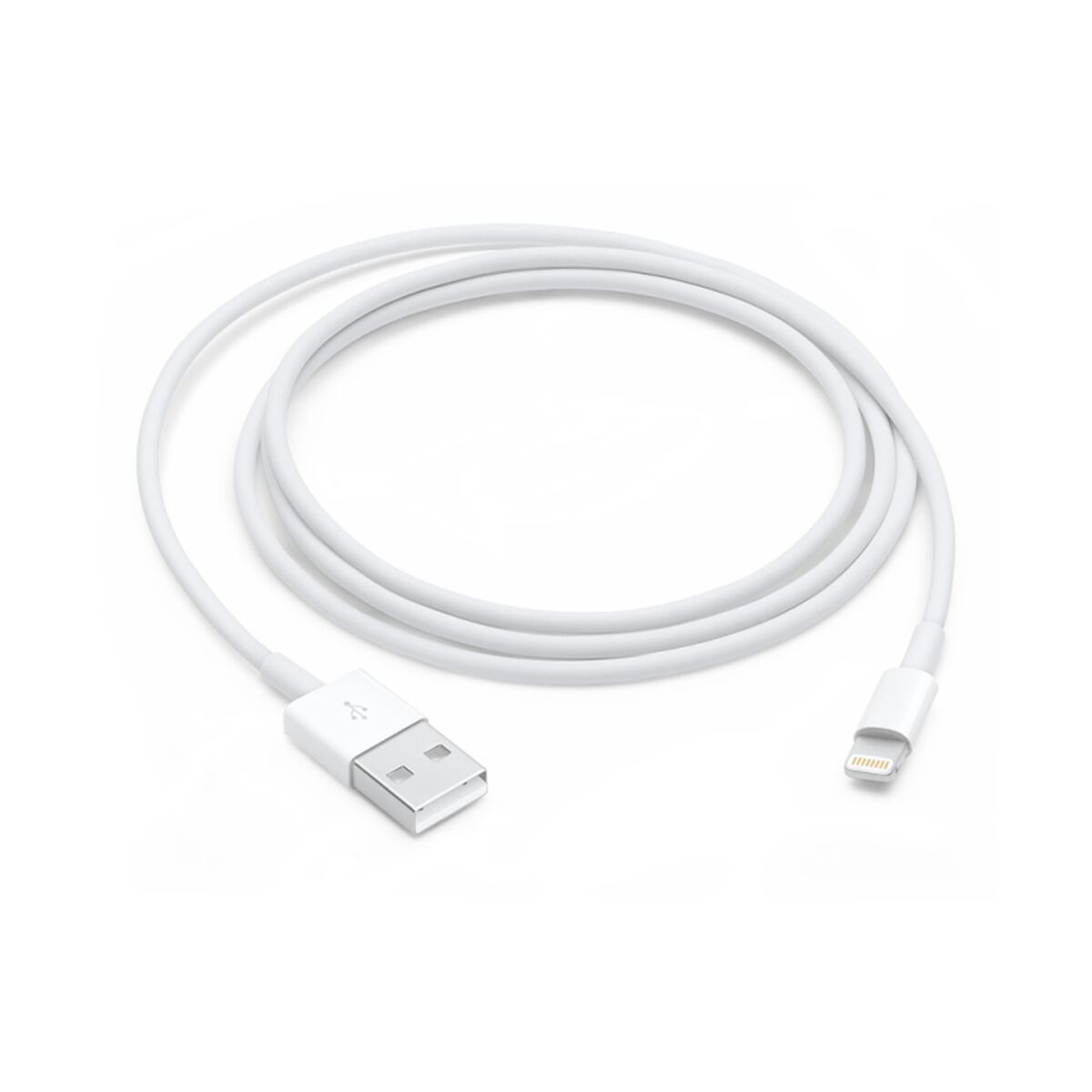 USB to Lightning Cable Apple MXLY2ZM/A White Black 1 m