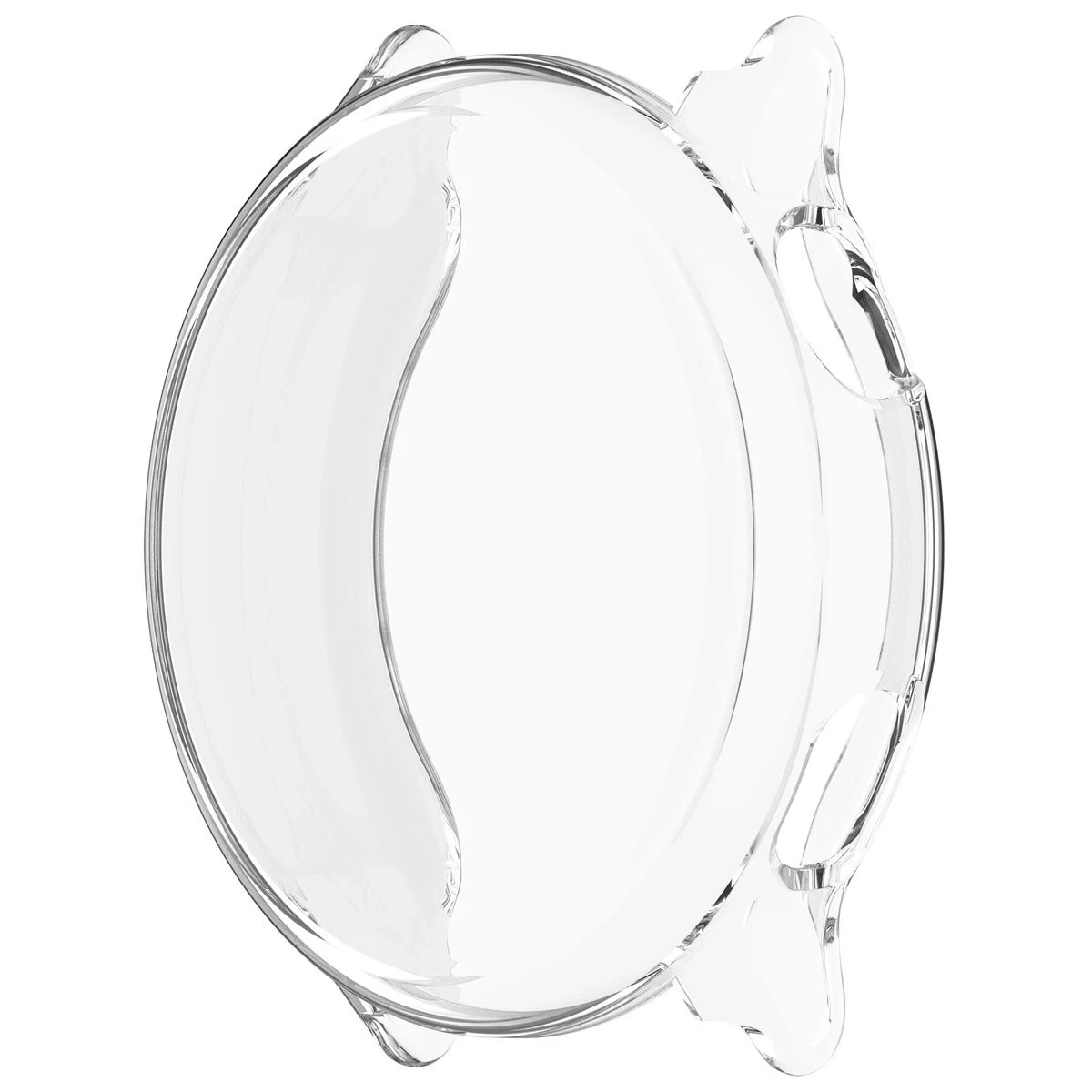 Etui z osłoną ekranu Bizon Case Watch Felipe do Garmin Vivoactive 6 przeźroczyste