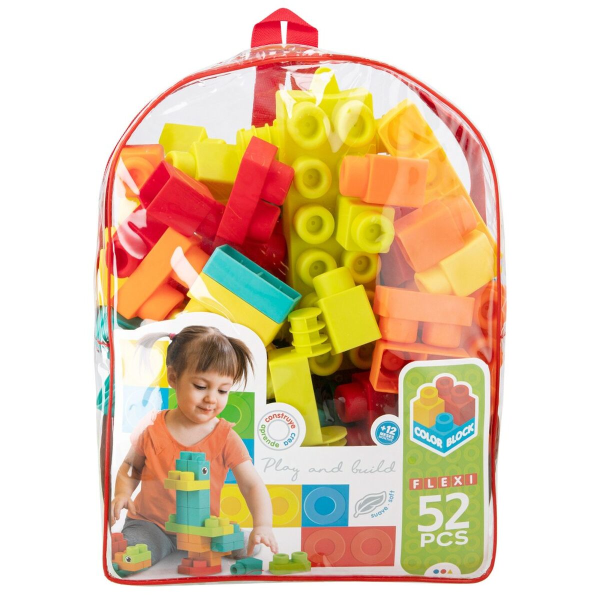 zestaw do budowania Color Block 52 Części (4 Sztuk)