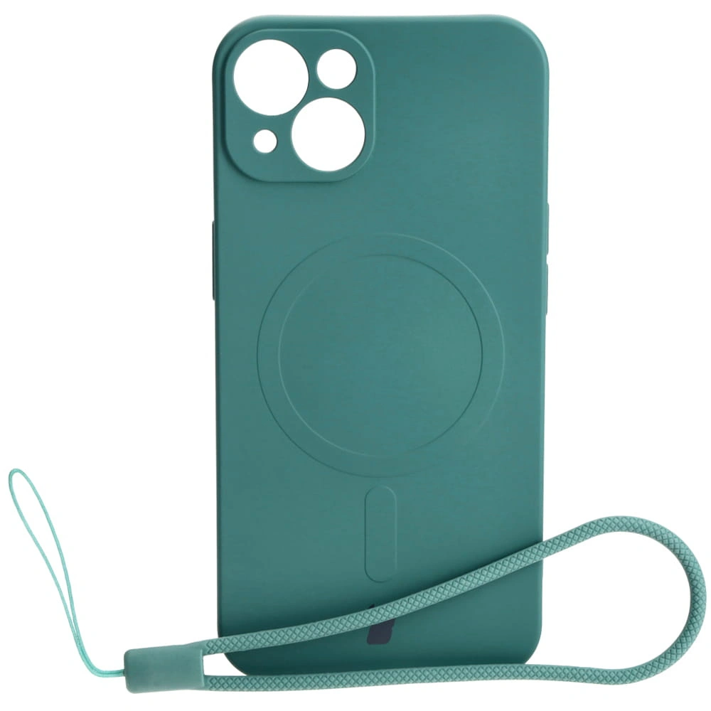 Bizon Case Silicone Magnetic Apple iPhone 13 dark green