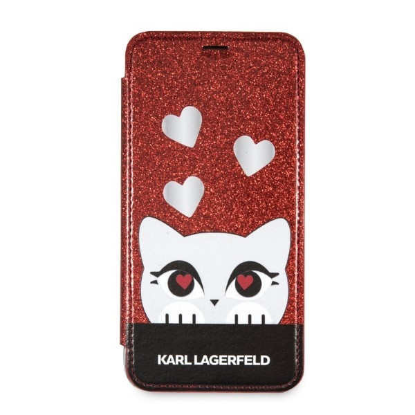 Karl Lagerfeld KLFLBKPXVDCRE Apple iPhone XS/X red book Valentine