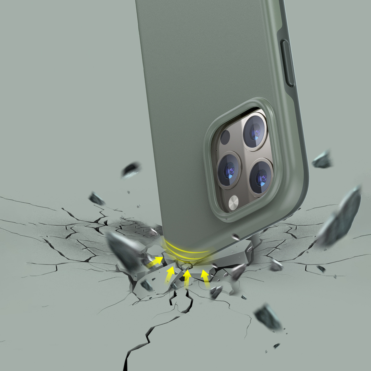 Choetech PC0114-MFM-GN MFM Anti-drop Apple iPhone 13 Pro Max green