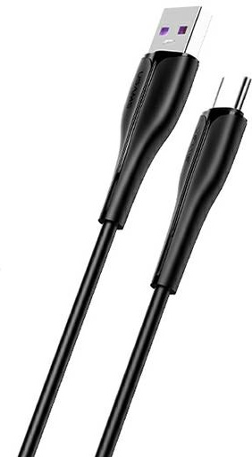 USAMS Cable U38 USB-C 5A Fast Charge for OPPO/HUAWEI 1m black SJ376USB01 (US-SJ376)