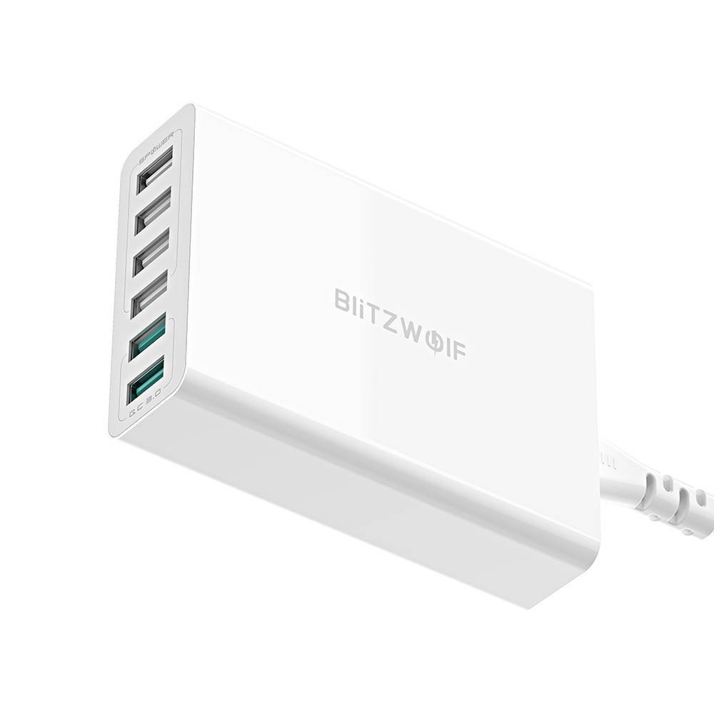 Blitzwolf BW-S15 Charger 6x USB , QC 3.0, 60 W (white)
