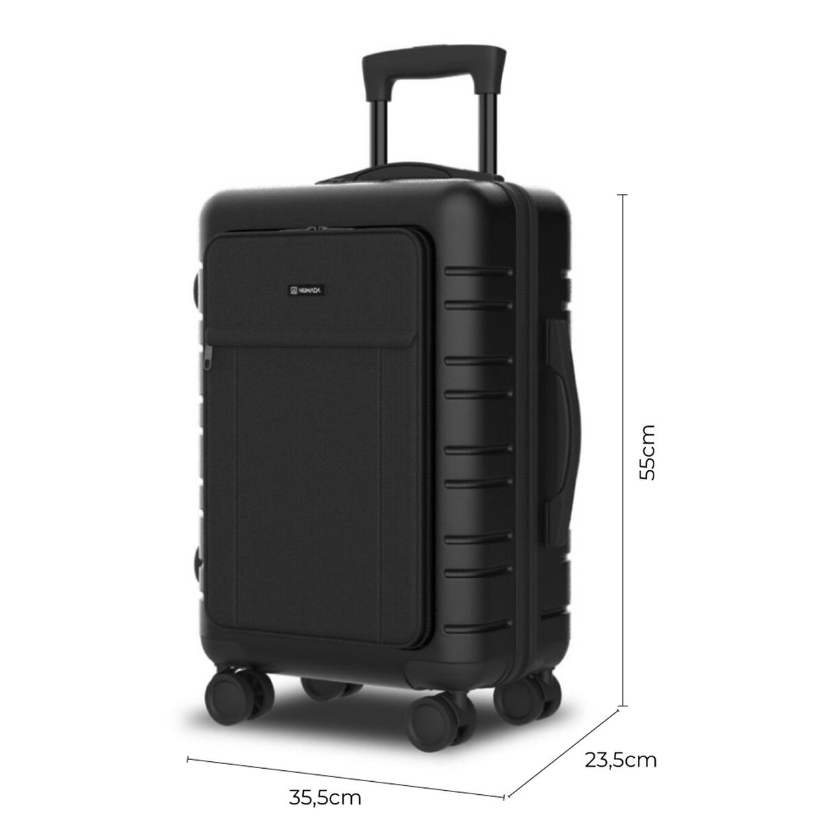 Cabin suitcase Numada 1200608 Black 38 L 55 x 35,5 x 23,5 cm Cabin suitcase Numada 1200608 Black 38 L 55 x 35,5 x 23,5 cm
