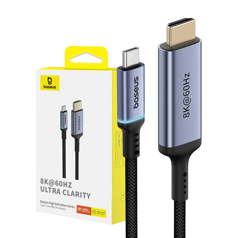 Baseus USB-C / HDMI 2.1 8K 60Hz 1.5m cable black