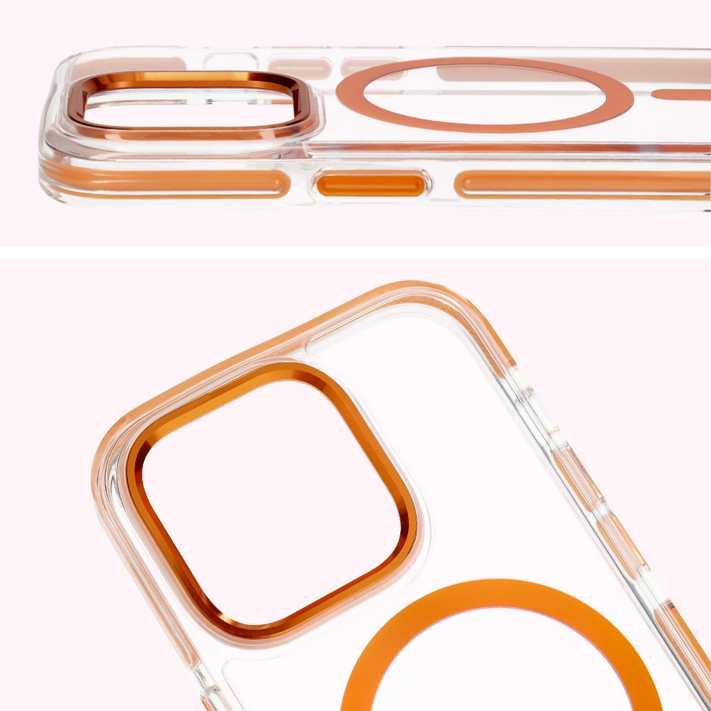 Bizon Case Marco Apple iPhone 14 Pro clear with orange frame