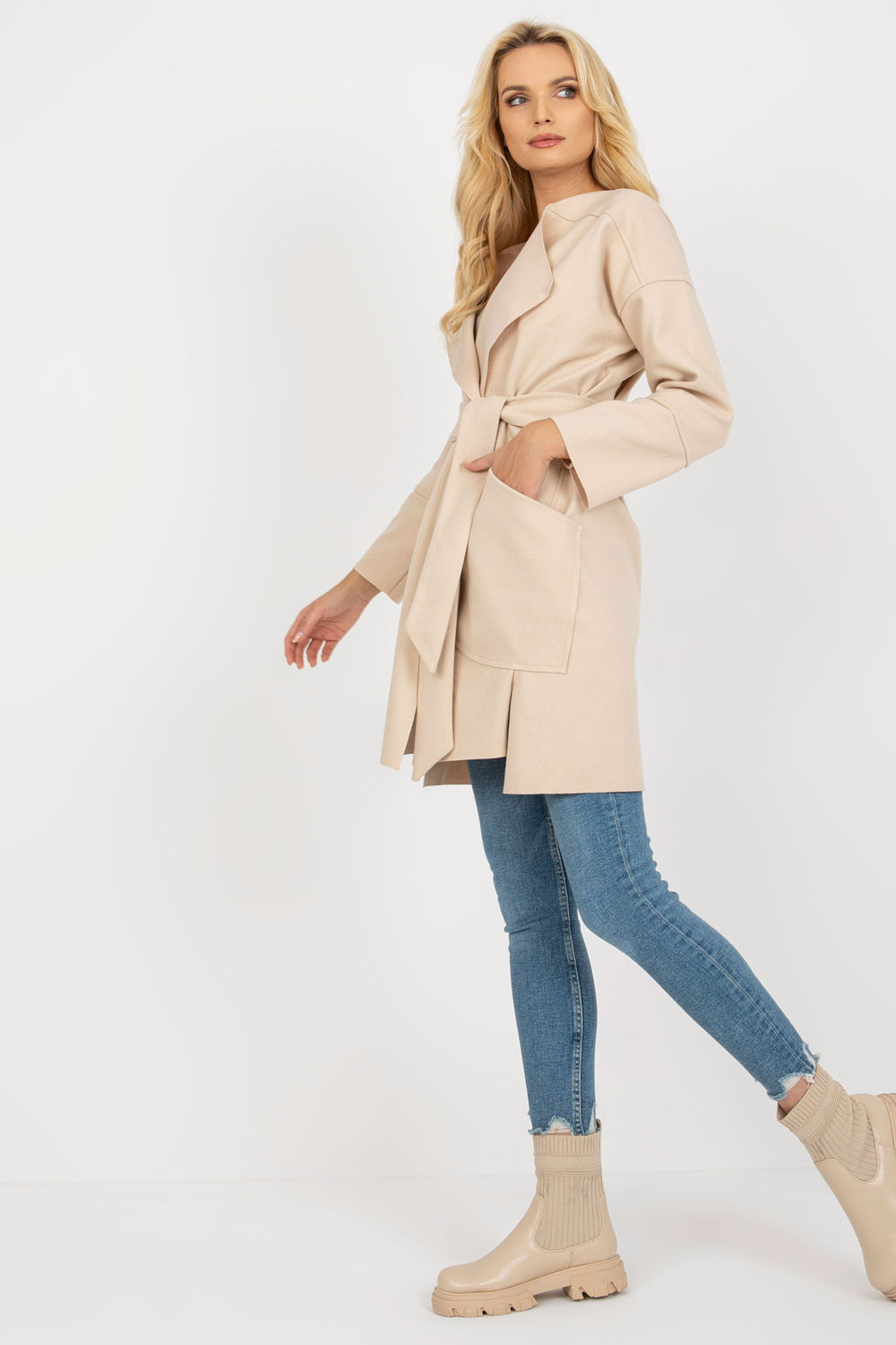  Coat model 171328 Och Bella  beige