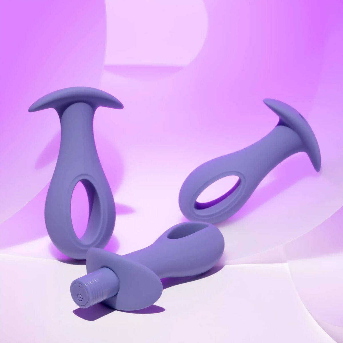 Anal plug Evolved Purple (8,9 cm) (9,5 cm) (10,1 cm)