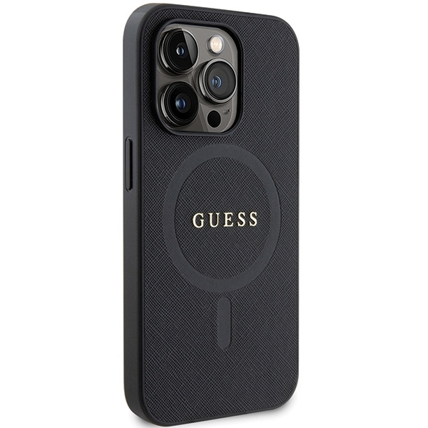 Guess GUHMP14XPSAHMCK Apple iPhone 14 Pro Max hardcase Saffiano MagSafe black