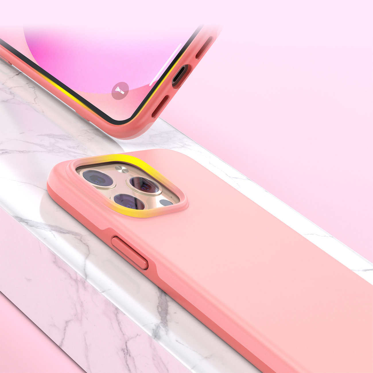 Choetech PC0113-MFM-PK MFM Anti-drop Made For MagSafe Apple iPhone 13 Pro pink