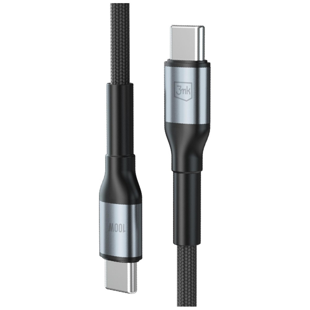 Kabel 3MK Hyper Cable N-SERIES USB-C do USB-C 3m 20V/5A 100W czarny