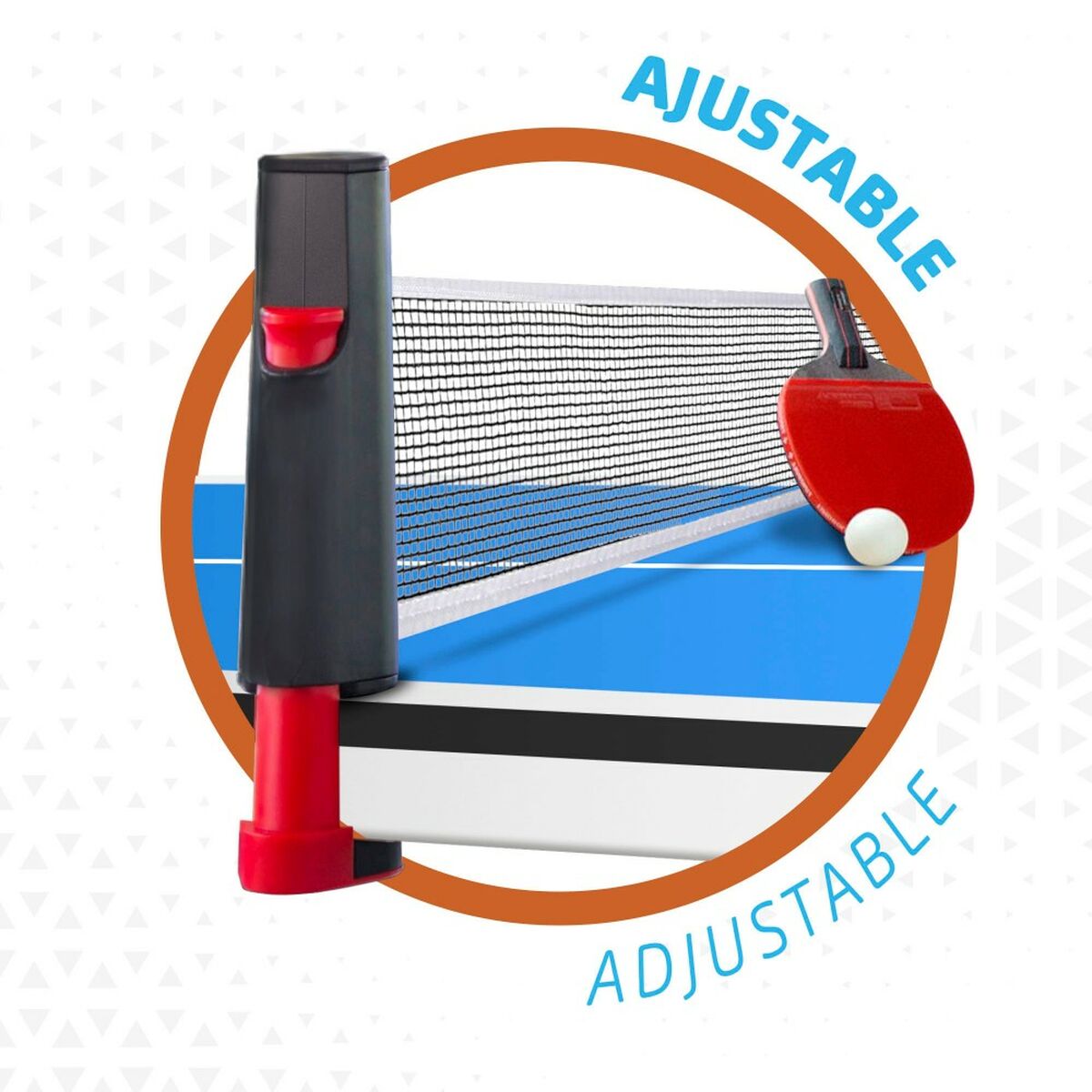 Ping Pong Set with Net Aktive 165 x 19,5 x 5,5 cm (4 Units)