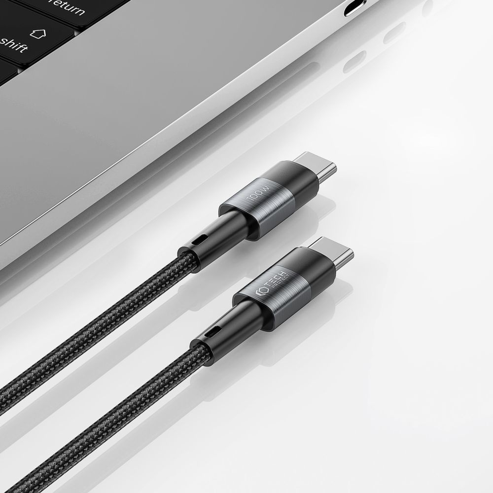 Tech-Protect Ultraboost cable USB-C, PD, 100W, 5A, 300cm Grey
